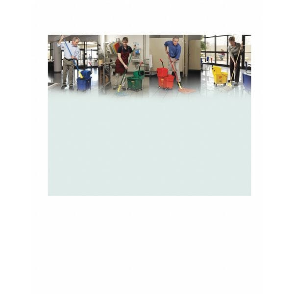 Rubbermaid Commercial 60 in Slide-On Wet Mop Handle, Invader Series, Blue, Fiberglass - FGH14600BL00