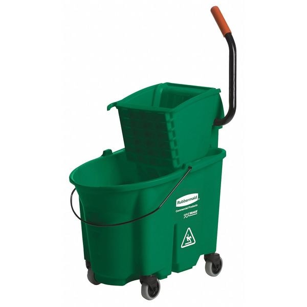 Rubbermaid Commercial 60 in Slide-On Wet Mop Handle, Invader Series, Blue, Fiberglass - FGH14600BL00