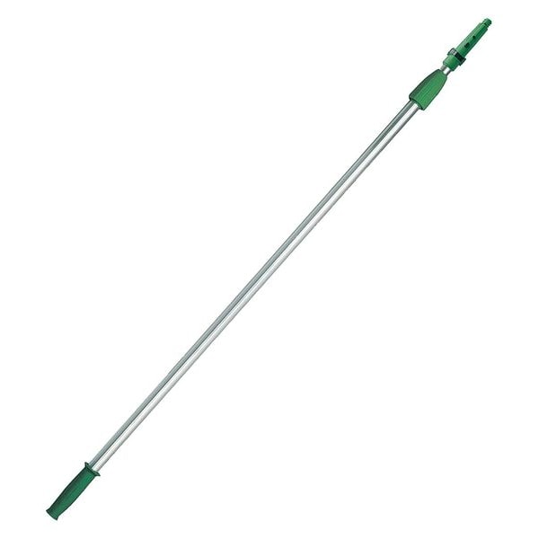 Unger 96" Threaded Telescoping Pole, 7/8 in Dia, Silver/Green, Aluminum/Plastic - EZ250