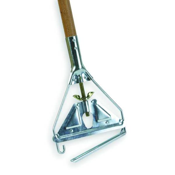 Tough Guy 60" Slide On Wet Mop Handle, Natural, Wood - 1TZB1