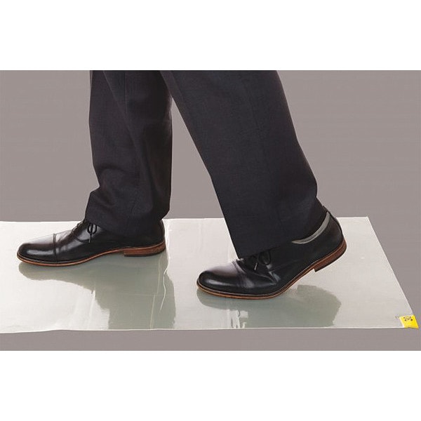 International Enviroguard Floor Protection Mat, Clear, 18x36", PK10 - EM1836R30C