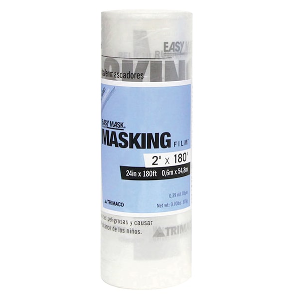 Trimaco 24" x 180' Easy Mask .4-Mil Standard Grade Masking Film - 62480
