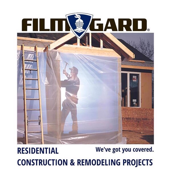 Film-Gard Film-Gard Plastic Sheeting 4 mil X 10 ft. W X 100 ft. L Polyethylene Clear 1 pk - 625922