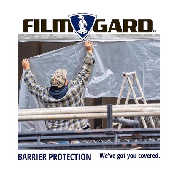 Film-Gard Film-Gard Plastic Sheeting 4 mil X 10 ft. W X 100 ft. L Polyethylene Clear 1 pk - 625922