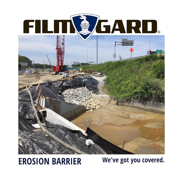 Film-Gard Film-Gard Plastic Sheeting 4 mil X 3 ft. W X 50 ft. L Polyethylene Black 1 pk - 626154