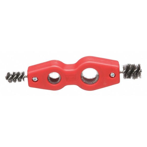 Ridgid Fitting Brush, 7 1/2 in L Handle, 1-1/4 in L Brush, Silver, Plastic, 7 3/4 in L Overall - 34142