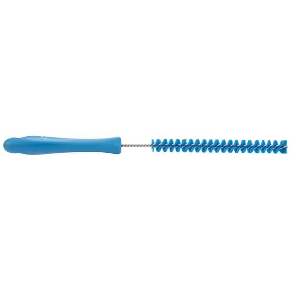 Vikan 7/8 in W Tube and Pipe Brush, Stiff, 6 1/2 in L Handle, 5 3/4 in L Brush, Blue - 53603