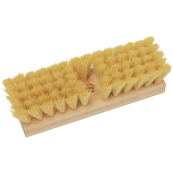O-Cedar DECK SCRUB BRUSH WITH TAMPICO FIBERS, 10-INCH - 20400
