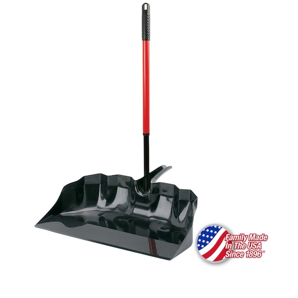 Libman Commercial 22 Outdoor/Shop Scoop W/ Handle, 3PK - 929