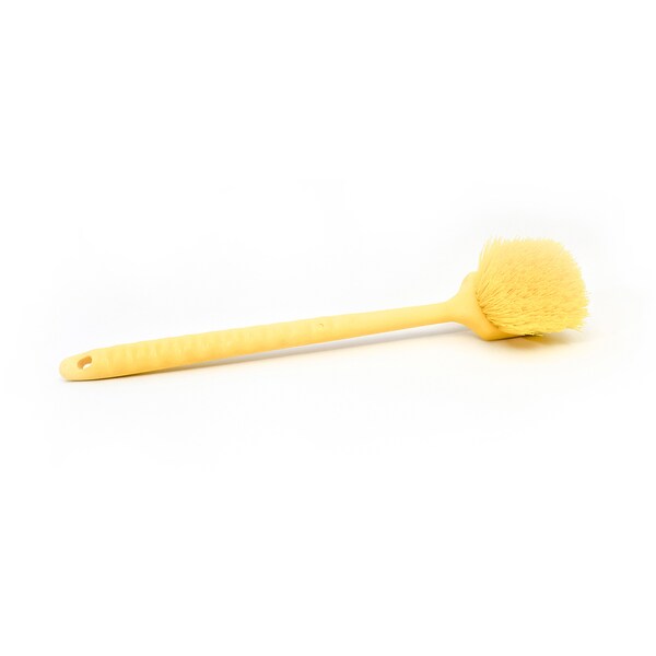 Malish Pot Brush, Yellow, 20 in L Overall, 6 PK - 1240