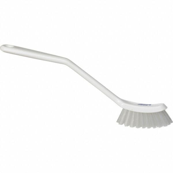 Remco 1 in W Scrub Brush, Medium, 8 3/16 in L Handle, 11 in L Brush, White, Plastic, 11 in L Overall - 42875