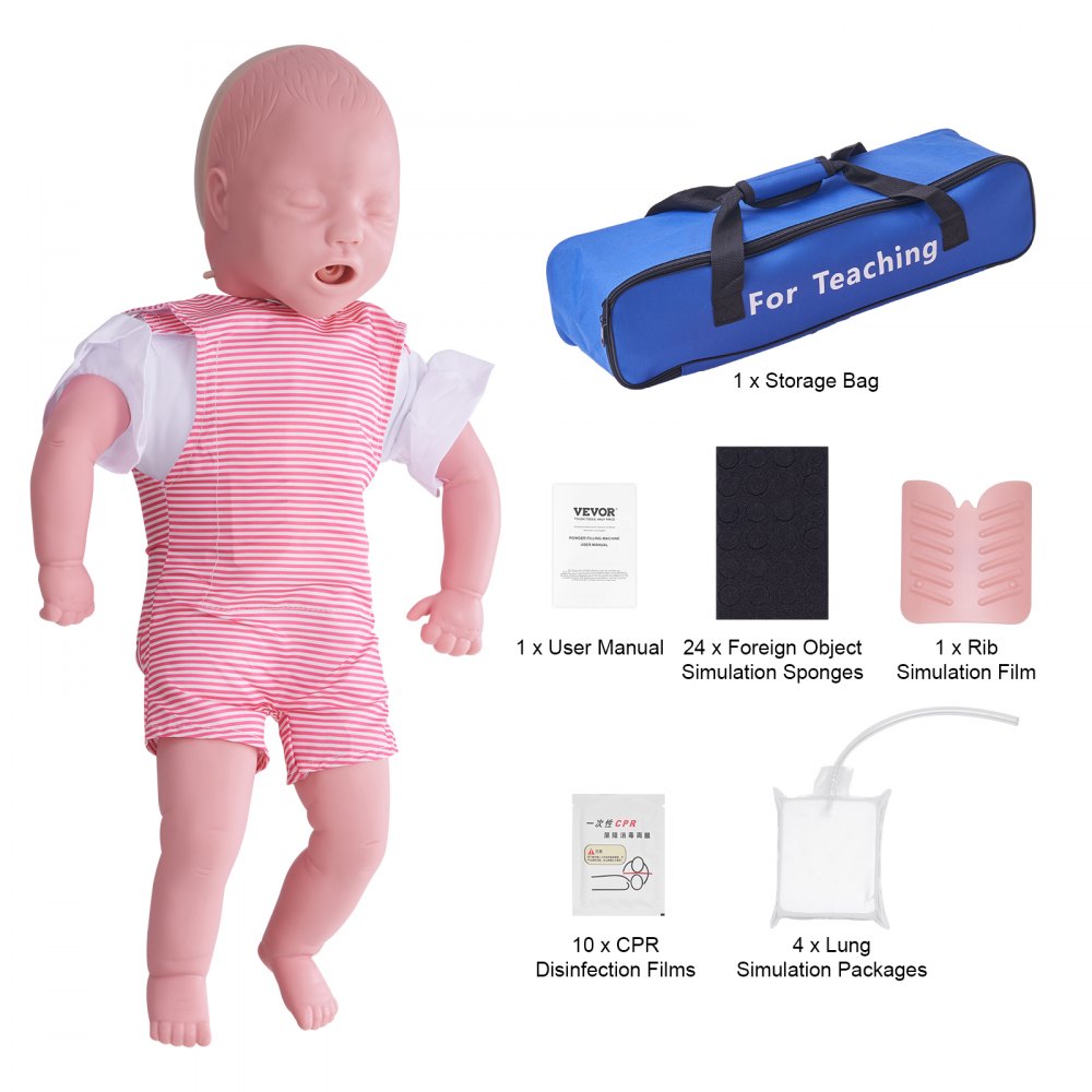 VEVOR Baby Infarction Model Infant Airway Obstruction Training Manikin CPR Teach - HLRTMXHMLKJJJJ52CV0
