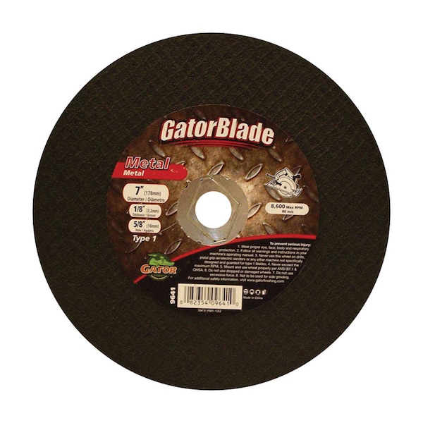 Disco de Corte para Metal de 7X1/8X5/8 - 9641 de Gator Finishing