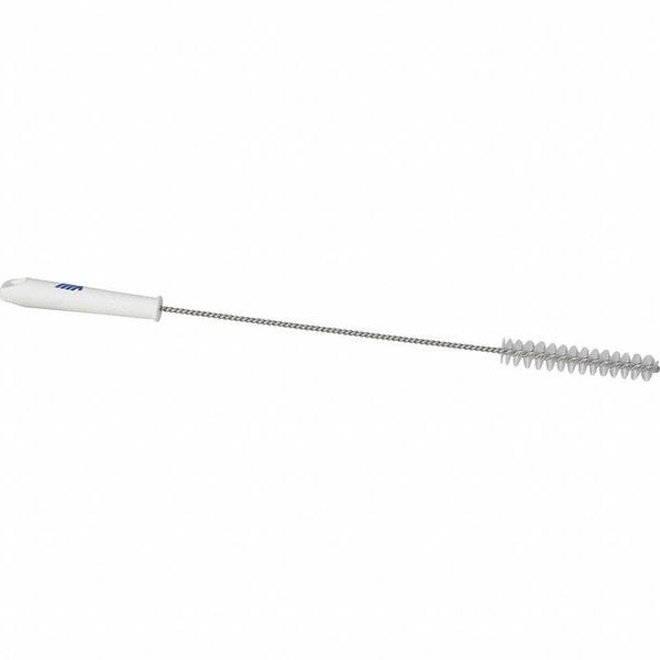 Vikan 1 in W Tube and Valve Brush, Medium, 14 in L Handle, 5 57/64 in L Brush, White - 53765