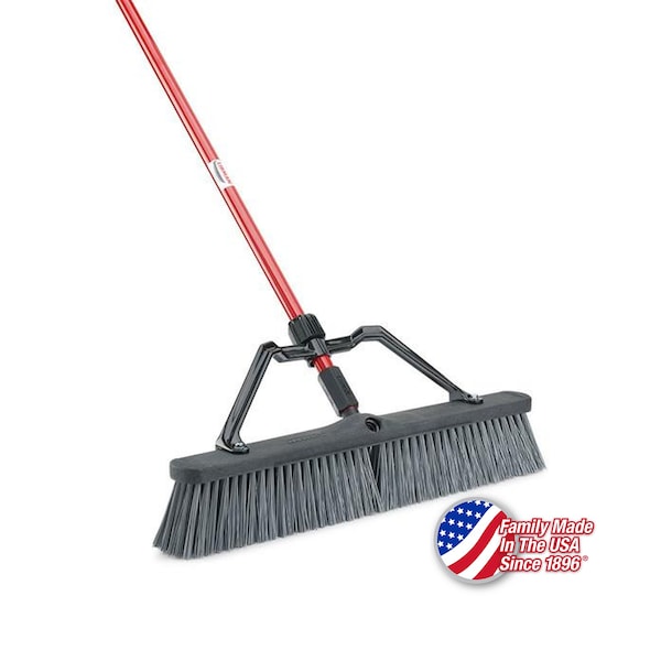 Libman Commercial 24 Rough Sweep, Brace And Handle, 4PK - 825