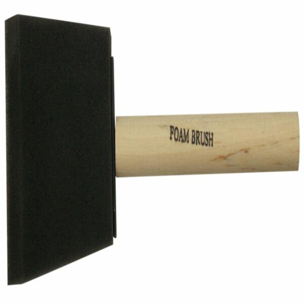 A Richard Tools 3 in Foam Brush with Wood Handle - 80103