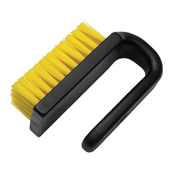 Menda Dissipative Brush, 3 in L Brush, Yellow, Carbon Loaded Polypropylene - 35689