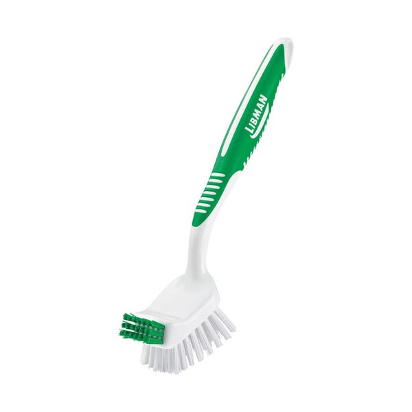 Libman Libman Big Job 2.5 in. W Hard Bristle 8 in. Plastic/Rubber Handle Kitchen Brush - 1042