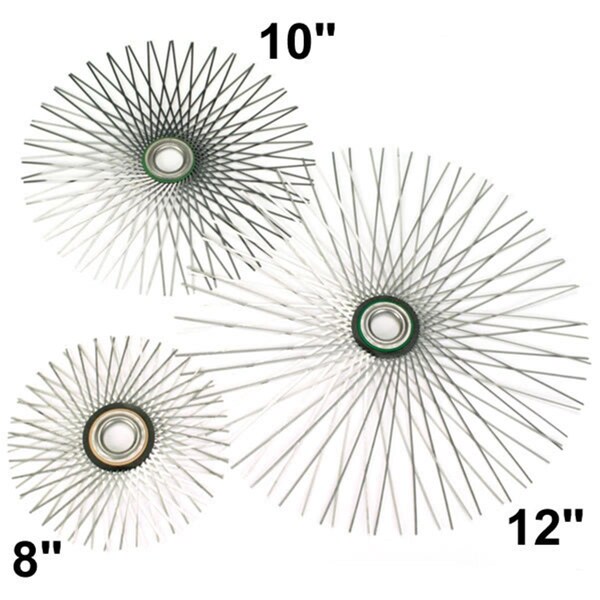 Integra Miltex Wohler Usa #1283 8 Inch Flat Star Wire Brush For Viper For 6 Inch Flue - 44225