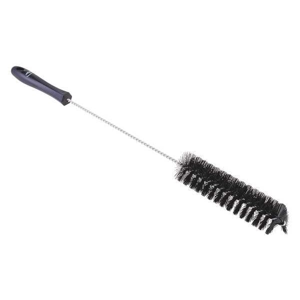 Remco 1-5/8" W Tube and Valve Brush, Stiff, 13 3/4 in L Handle, 5 3/4 in L Brush, Black, 20 in L Overall - 53789