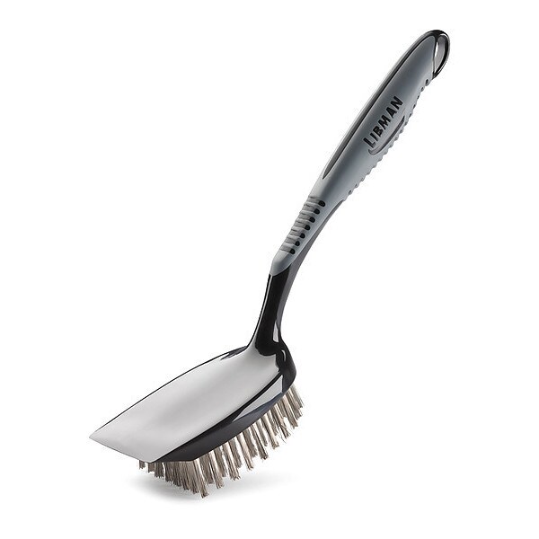 Libman Commercial Small Grill Brush, Stl Fibers, Scraper, PK6, 6 PK - 595