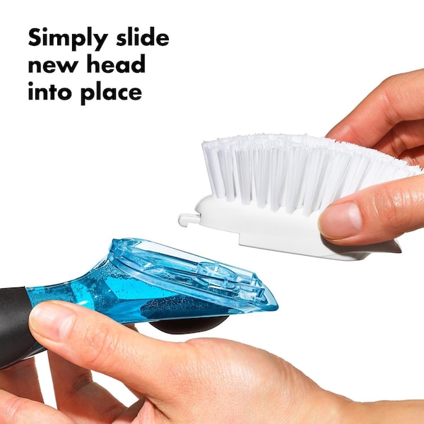 Oxo OXO Good Grips 1 in. W Soft/Medium Bristle Plastic Handle Dish Brush Refill - 12361200