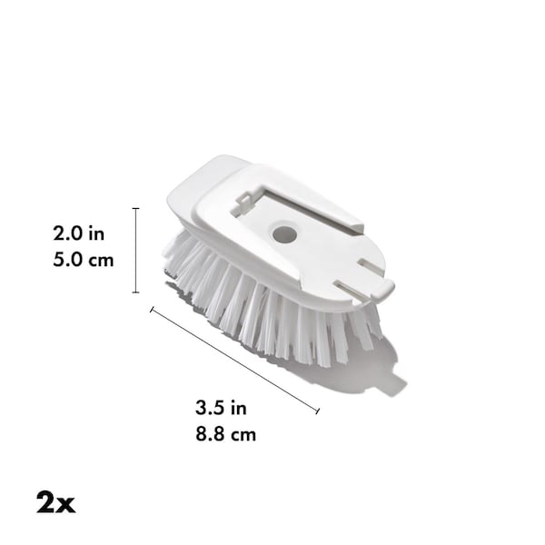 Oxo OXO Good Grips 1 in. W Soft/Medium Bristle Plastic Handle Dish Brush Refill - 12361200