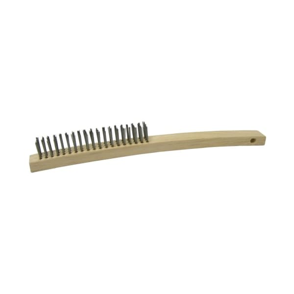 Weiler Vortec Pro Wire Scratch Brush, .012 Carbon Steel Fill, 3 x 19 Rows - 25150