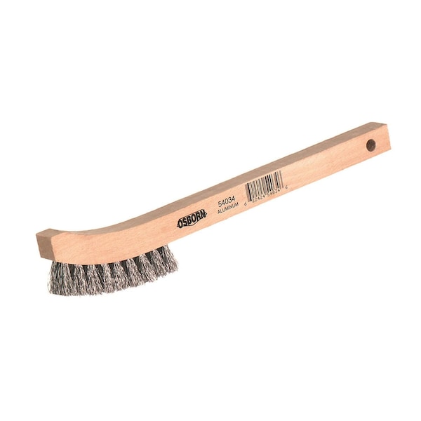 Osborn Handle-Style Wire Scratch Brush, Model:, Bristle Length: 7/16in., Bristle: Stainless Steel - 54022
