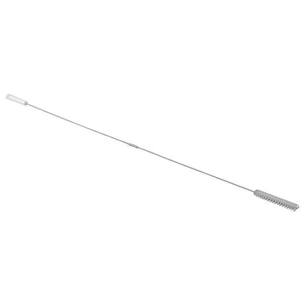 Vikan Tube and Valve Brush, Medium, 5 1/4 in L Handle, 6 1/4 in L Brush, White, Polypropylene - 53865