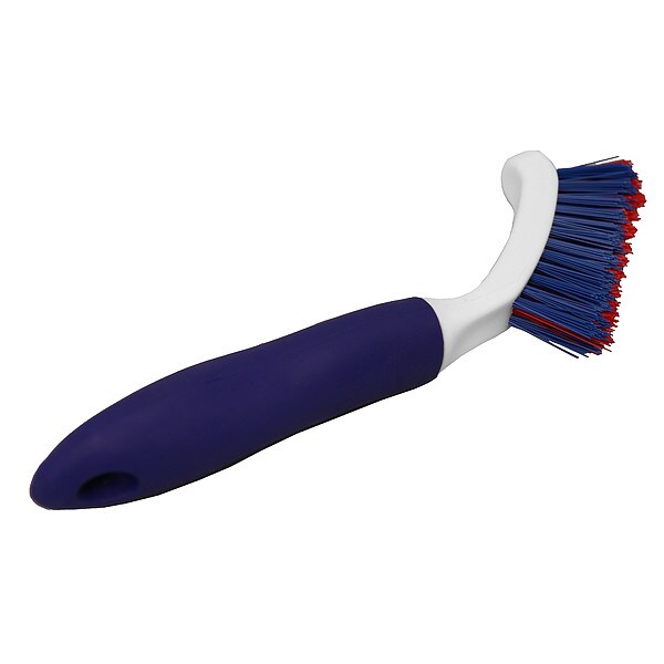 Tough Guy Detail Brush, Blue/Red, Medium, PP, 9" L - 814LZ6