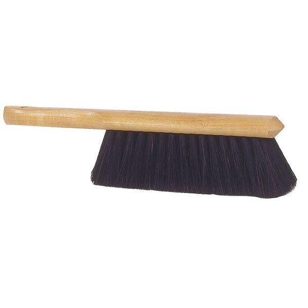 Tough Guy 3 in W Bench Brush, Soft, 5 1/4 in L Handle, 8 in L Brush, Black, Wood, 13 1/4 in L Overall - 4KNA7