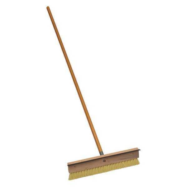 Midwest Rake Coating Brush, 18 in L, with Squeegee, 60 in L Handle, 18 in L Brush, Wood - 82900
