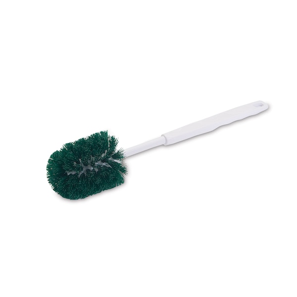 Malish Bowl Brush, Green, White Plastic, 15 in L Overall, 6 PK - 55010