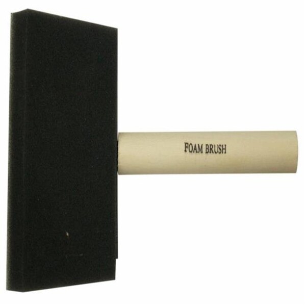 A Richard Tools A Richard Tools 80104 4 in. Foam Brush with Wood Handle - 80104