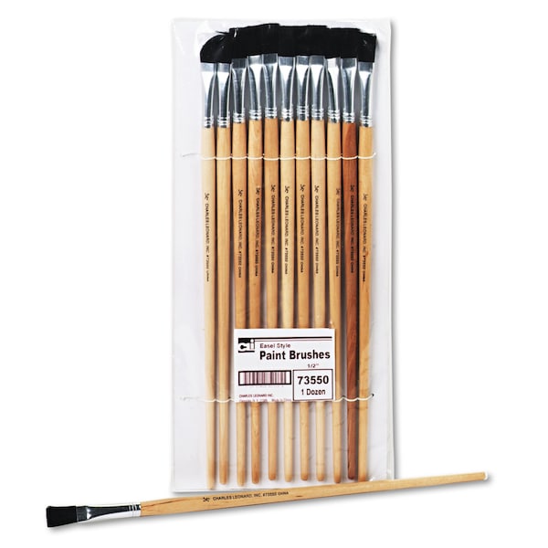 Charles Leonard 0.50 in W Natural, 12 PK - 73550