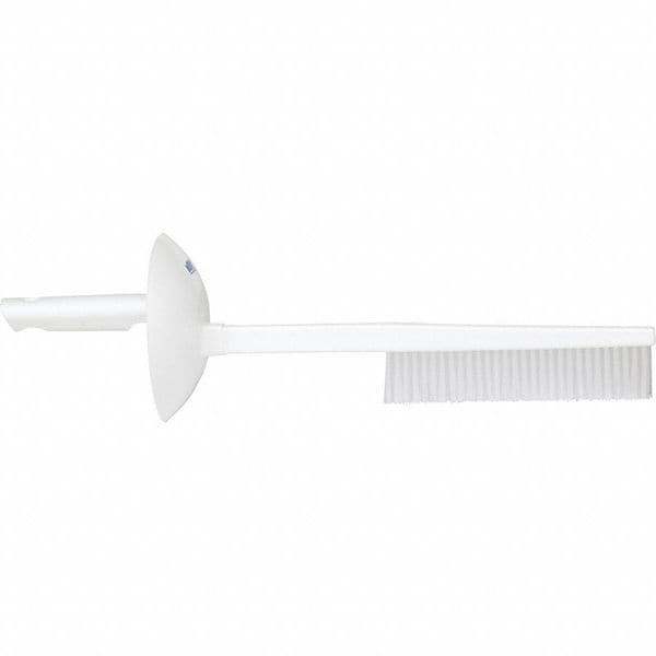 Vikan 1/2 in W Scrub Brush, Medium, 4 3/4 in L Handle, 20 in L Brush, White, Plastic, 20 in L Overall - 41845