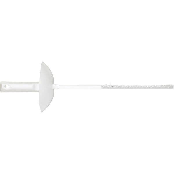 Vikan 1/2 in W Scrub Brush, Medium, 4 3/4 in L Handle, 20 in L Brush, White, Plastic, 20 in L Overall - 41845