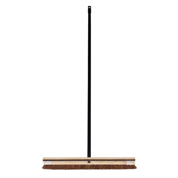 Dqb DQB 24 in. W Hard Bristle 54 in. Wood Handle Brush - 11920