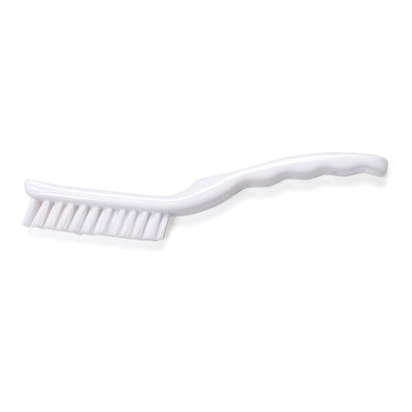 Malish Detail Brush, White Plastic, 9 in L Overall, 12 PK - 2395