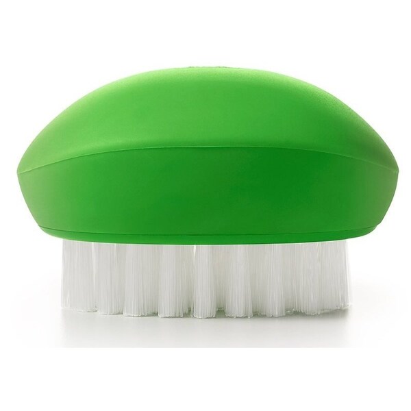 Oxo International Good Grips Vegetable Brush, 3.3 in OAL, Nylon Trim, Non-Slip Grip Handle, Nylon Handle - 33781