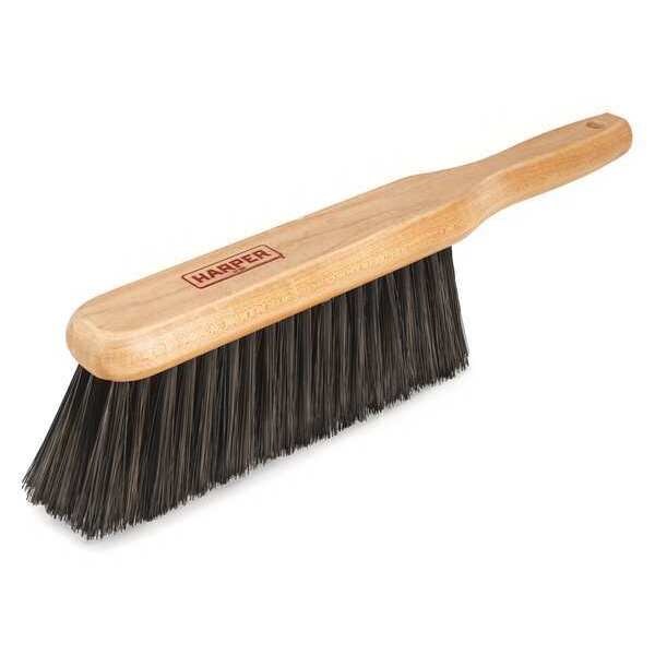 Harper Synthetic Fiber Counter Brush, Dual, Synthetic, Wood, 14", Wood - 471