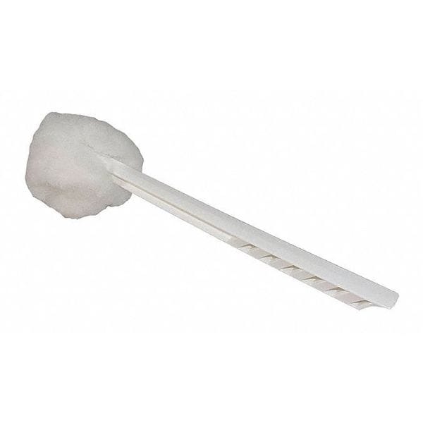 Impact Products Toilet Brush, 12 in L Handle, 5-3/4 in L Brush, White, Plastic - 204