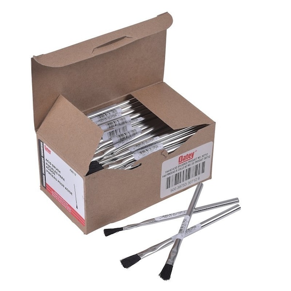 Oatey Acid Brush, 3 in L x 1/2 in W Brush, Tin Handle, 6 in OAL - 30712