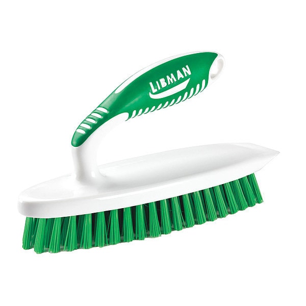 Libman Commercial Iron Handle Scrub Brush, PET Bristles, PK6, 6 PK - 16