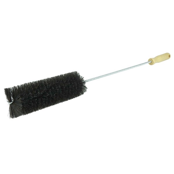 Weiler Radiator Brush, Twisted-in-wire Wood Handle, Black Horsehair Fill - 73055