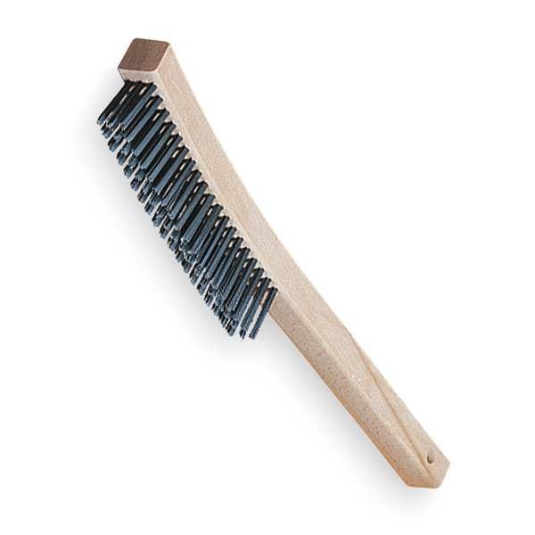 Tough Guy 1 1/2 in W Oven/Grill Brush, Stiff, 39 in L Handle, 5 1/2 in L Brush, Black, Wood, 39 in L Overall - 4577200