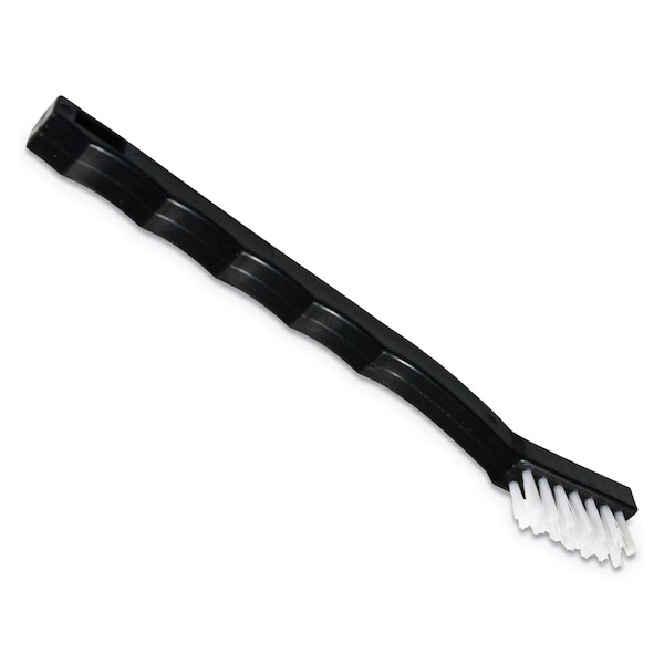 Carlisle Foodservice Flo-Pac Utility Toothbrush Style Maintenance Brush, 7.25in Brush, 7in Polypropylene Handle, 12PK - 4067400