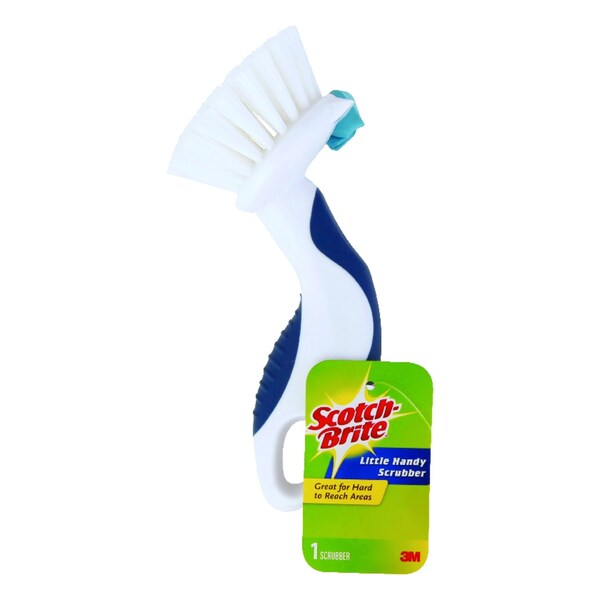 Scotch-Brite Scotch-Brite 2.5 in. W Hard Bristle 4 in. Plastic Handle Scrubber - 505P-6