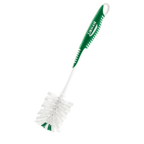 Libman Bottle Brush, 12 in L x 2.3 in W Trim, Ergonomic-Grip Handle - 1352